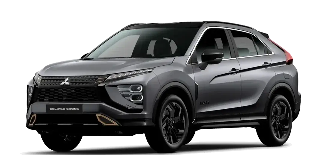 Mitsubishi Eclipse Cross em fundo de estúdio, vista dianteira em três quartos