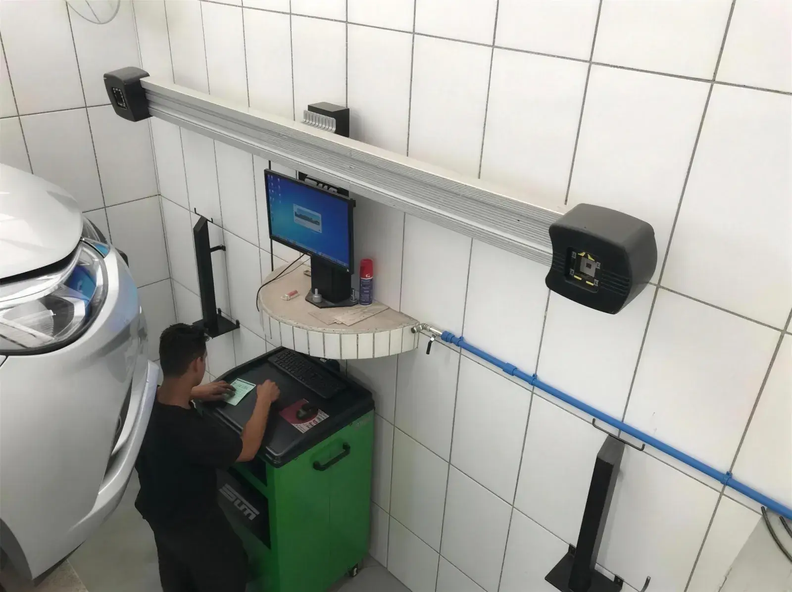 Pátio de serviços da Cidade Automotiva